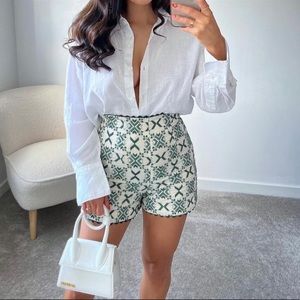 Zara embroidered Shorts